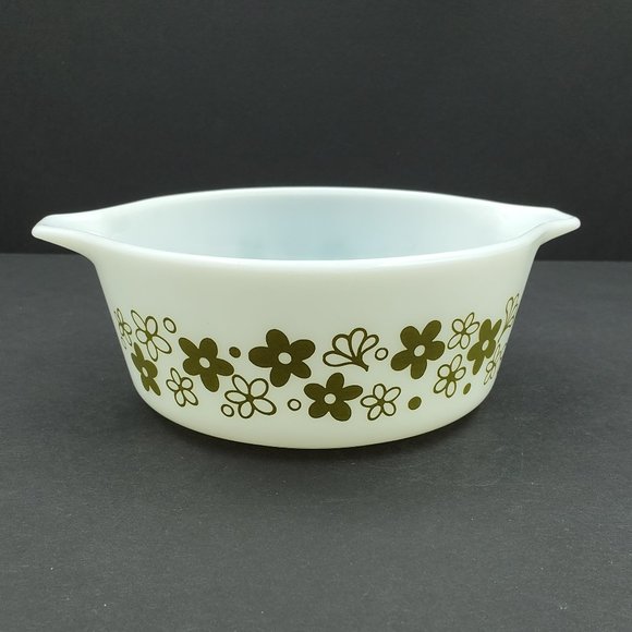 Pyrex Spring Blossom Crazy Daisy 472 1.5 Pint Casserole Dish Baking Dish - Picture 3 of 6